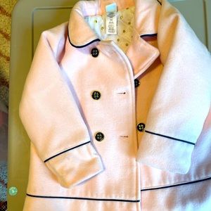 Light pink winter peacoat size 24 months